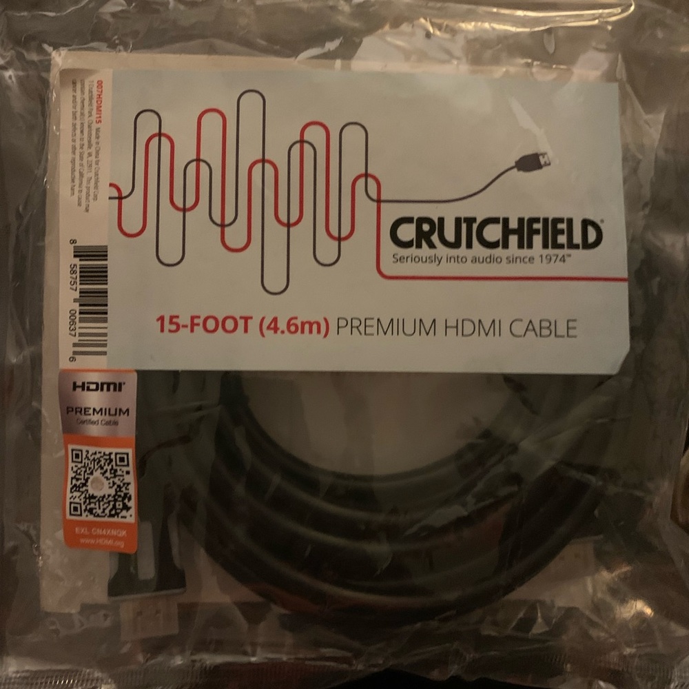 Crutchfield Premium HDMI with Ethernet (15 feet)